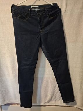 Skin Dark Blue Women's Skinny Jeans